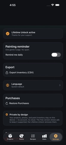 Primed: Mini Paint Tracker Screenshot 8 of 8