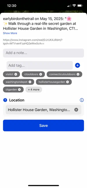 Treklist screenshot 1