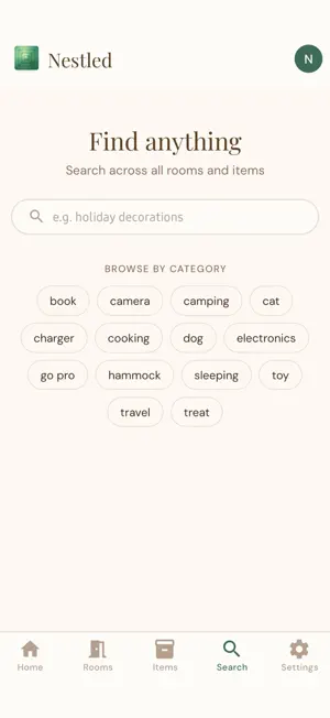 Nestled Home Organizer screenshot 2