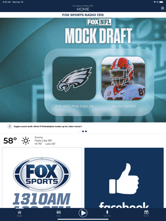 Screenshot #5 pour Fox Sports Radio 1310