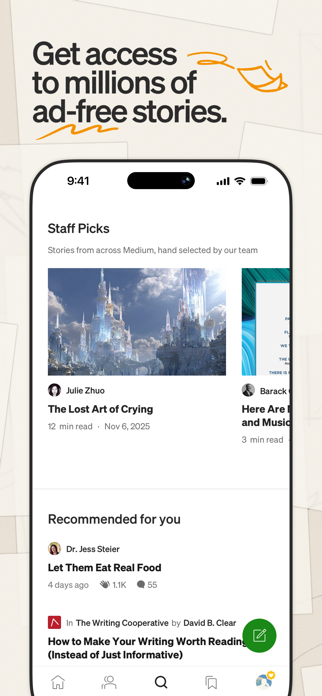 Medium: Read & Write Stories Screenshot 2 of 7