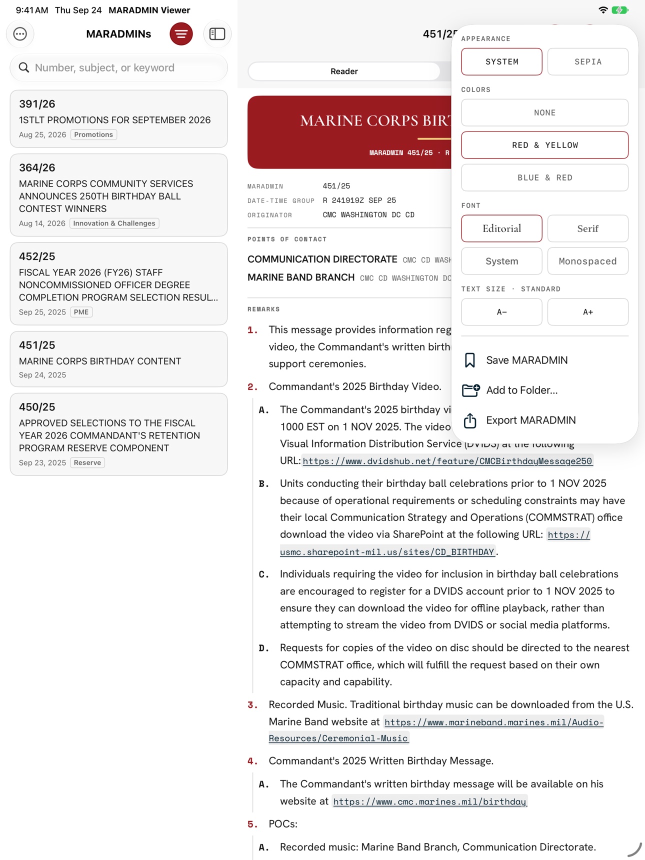 Screenshot 8 of MARADMIN Viewer
