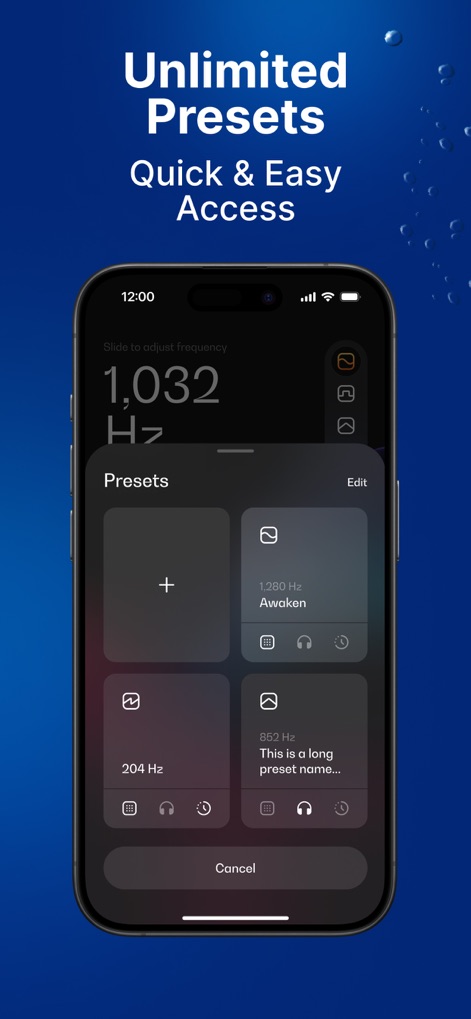 Sonic | Tone Generator - Personalized Sound Presets