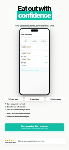 SafeBite: Menu Allergy Scanner screenshot
