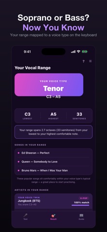Vocal Range Finder + Screenshot 2 of 3