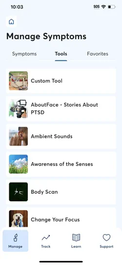 PTSD Coach iPhone Screenshot 2
