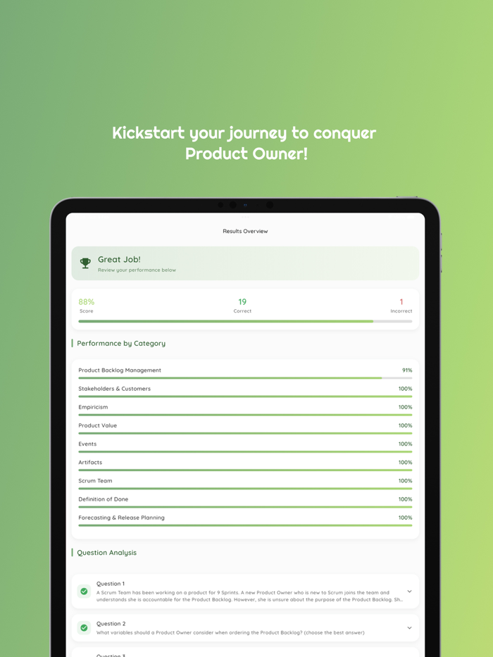 Product Owner Exam 2025