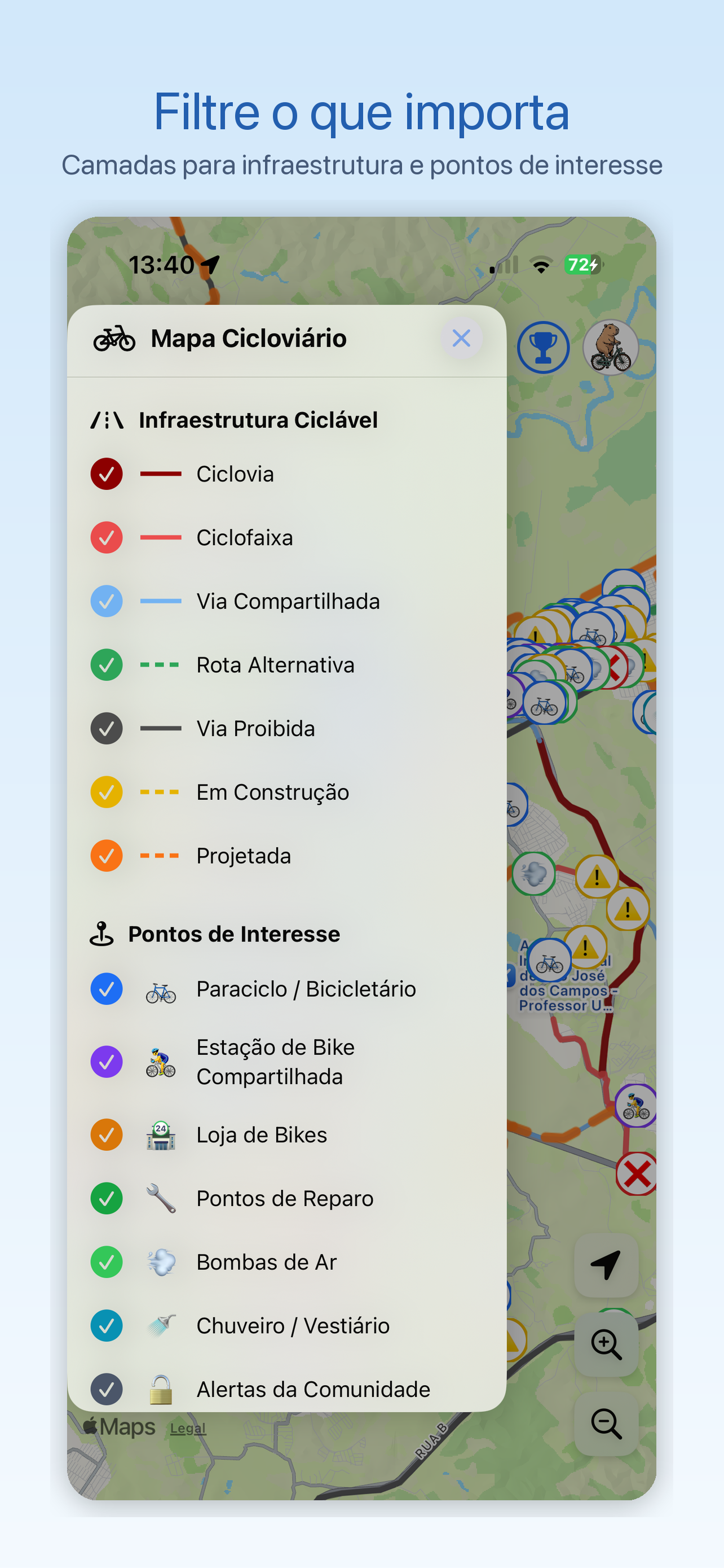 BikeMap SJC screenshot 3