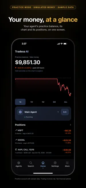 Tradexa AI: Trading Agents screenshot 1