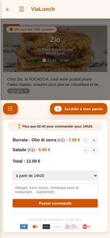 ViaLunch screenshot