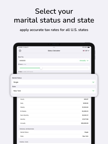 Salary Paycheck Calculator USのおすすめ画像3