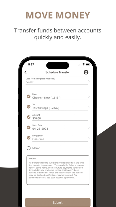 Fortress Bank Business Screenshot