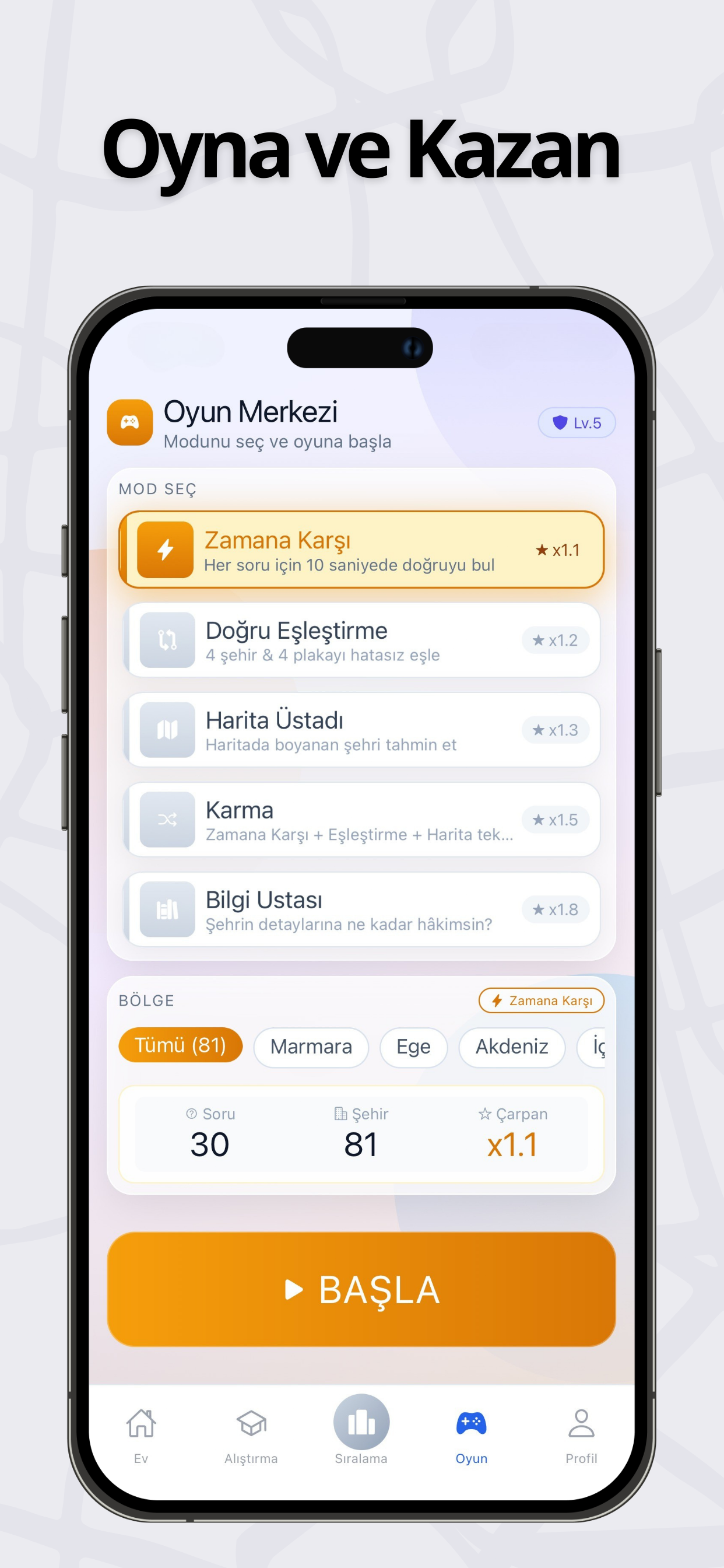 PlakaApp - 81 İl Plaka Oyunu