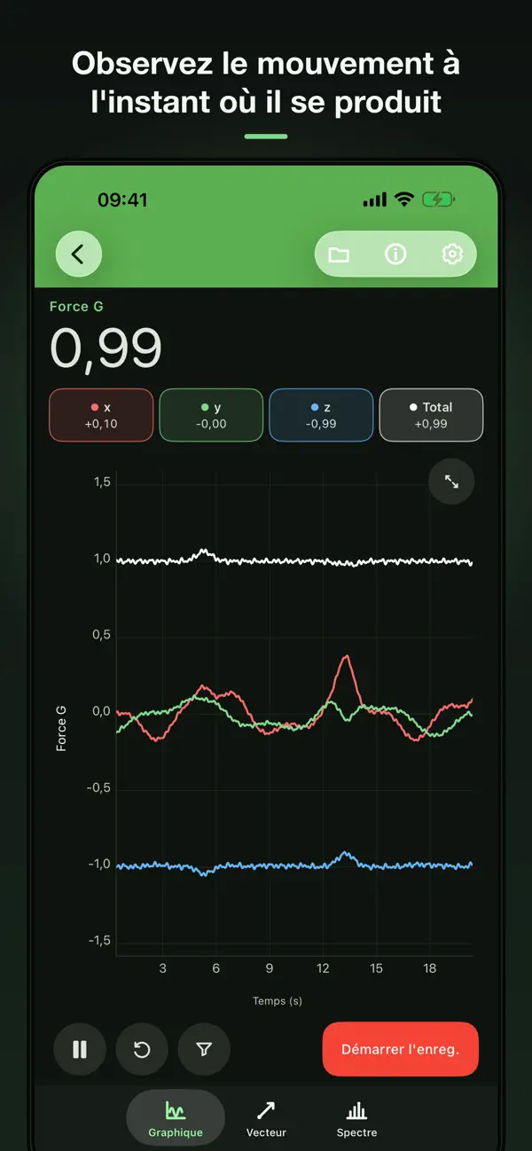 Screenshot #2 pour Physics Toolbox Sensor Suite