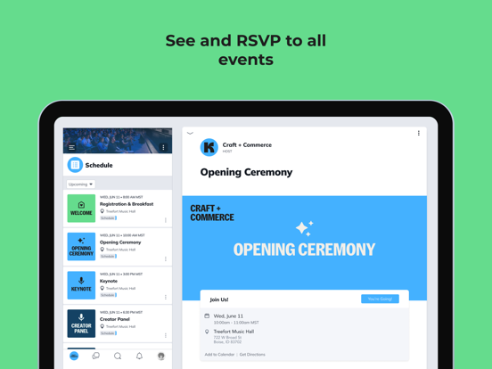 Craft + Commerce iPad screenshot 2 - Social Networking app