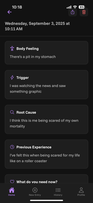Trigger Journal Screenshot 3 of 3