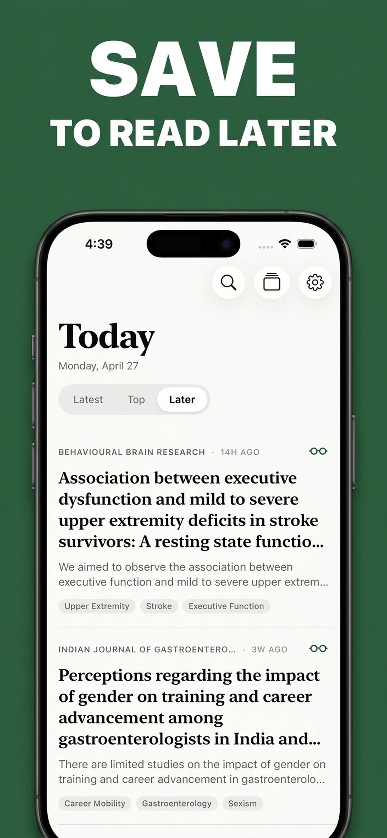 Folio: Daily Medical Journals screenshot 4