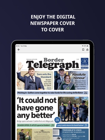 Border Telegraph iPad screenshot