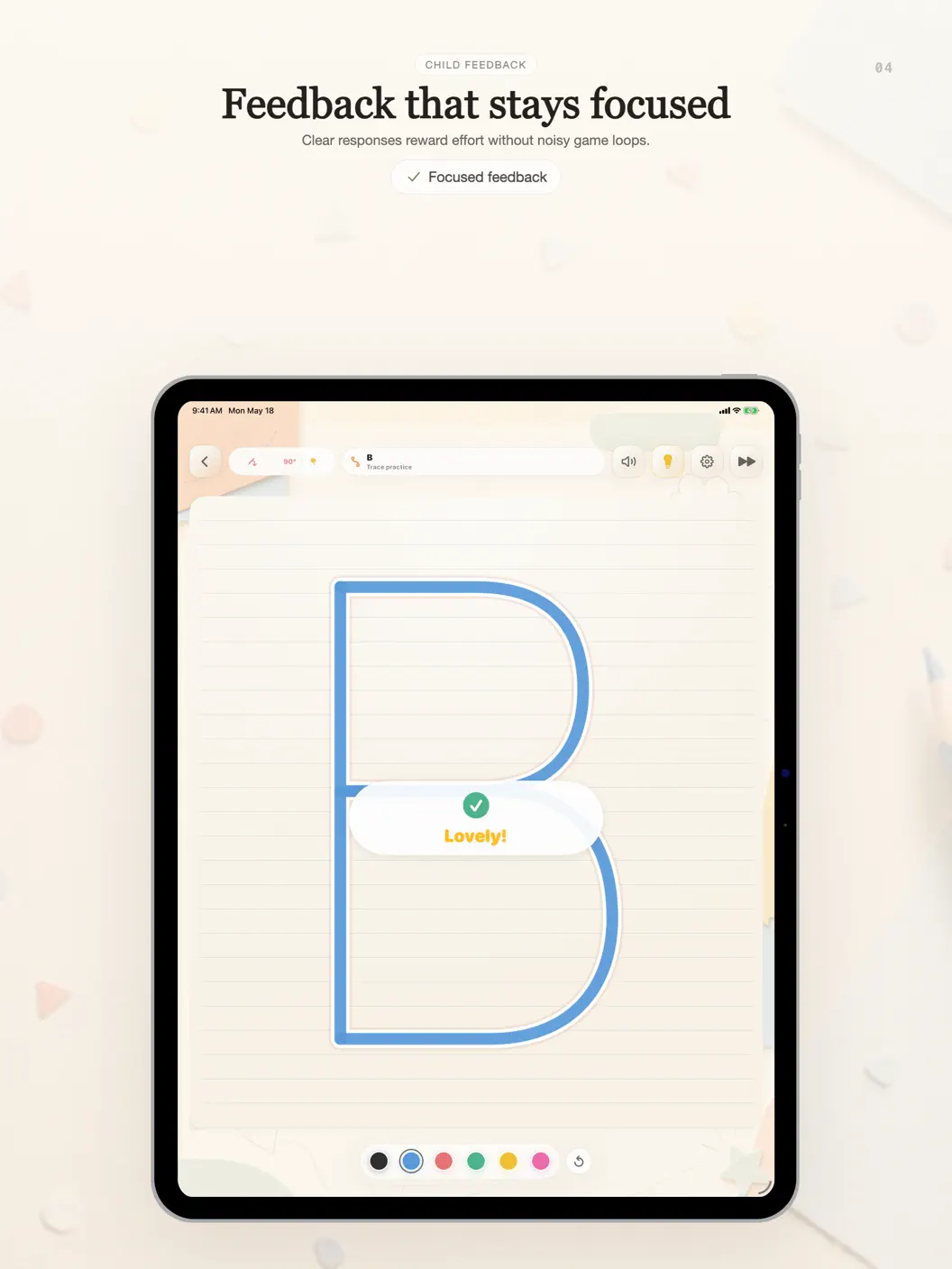 TinyTraces Kids ABC Tracing 儿童字母书写练习应用截图
