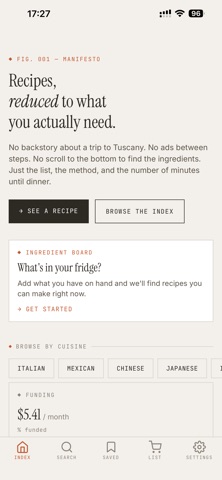 Reduced Recipes screenshot