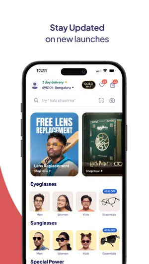 Lenskart: Eyewear screenshot 1