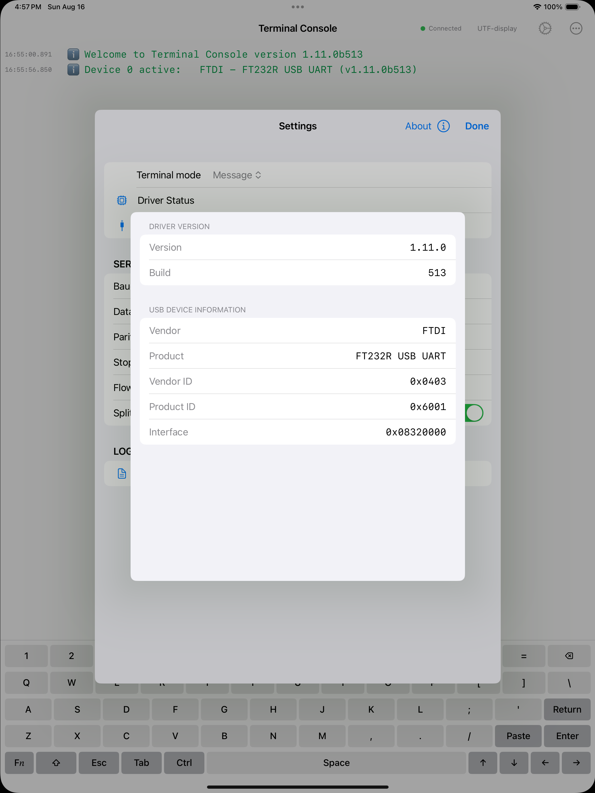Terminal Console screenshot 3