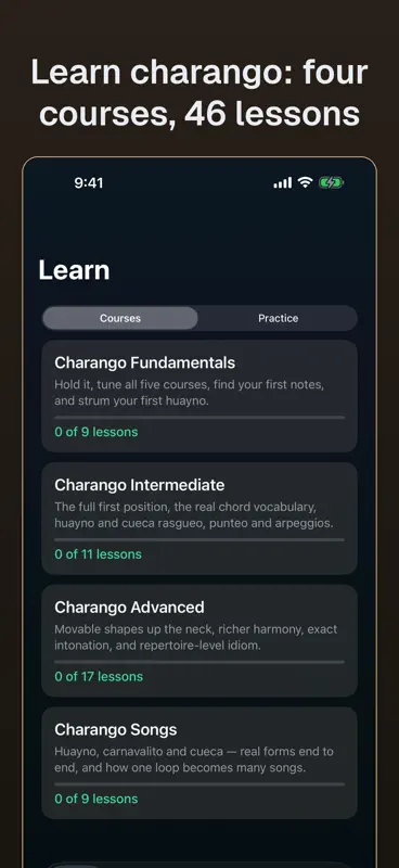 Charango: Tuner, Chords, Learn screenshot 4 of 7