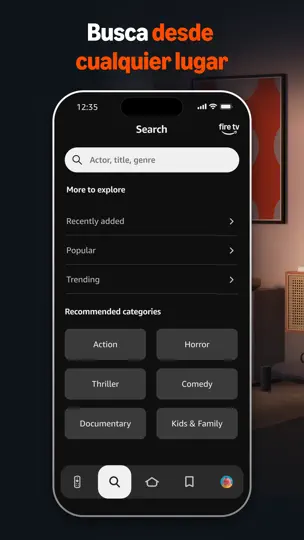Captura de pantalla de Amazon Fire TV en iPhone 4