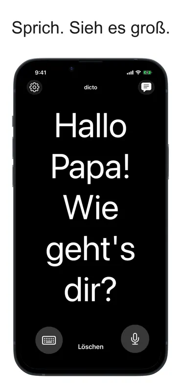 dicto: sprachanzeige screenshot 1 of 6