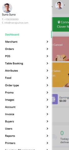 MenuWebsites Manager App screenshot