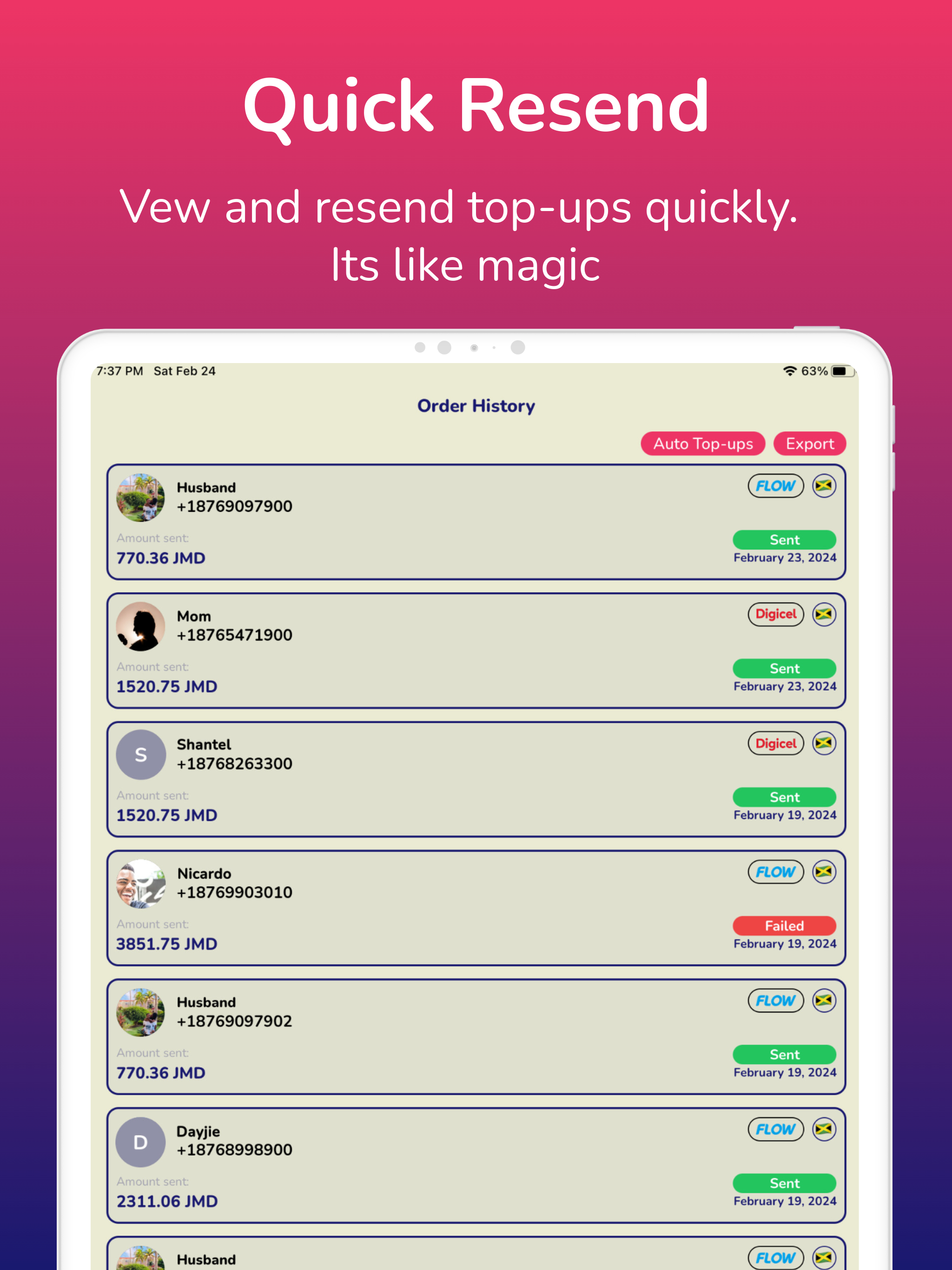 Tasonic Top-up