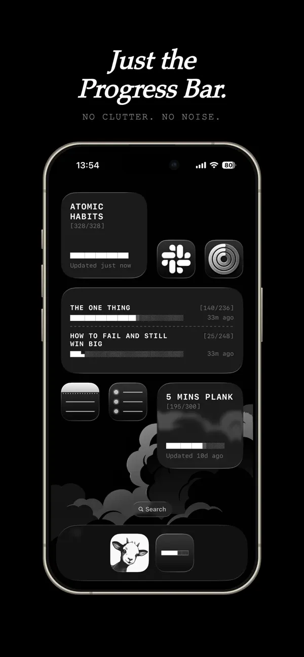 #1. Mini Progress (iOS) Podle: Peerasak Unsakon