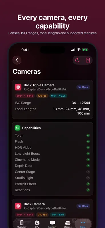 Specs: Infos Appareil, Widget screenshot 7 of 10