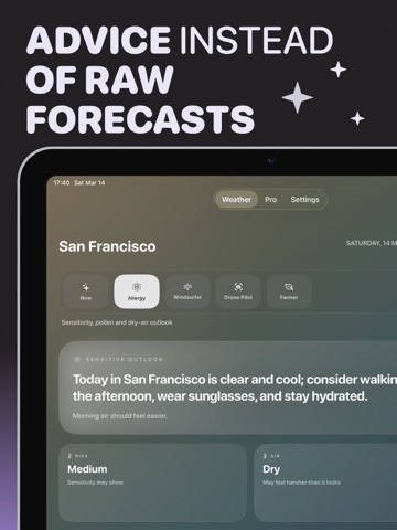 Weather Assistant AI iPad screenshot