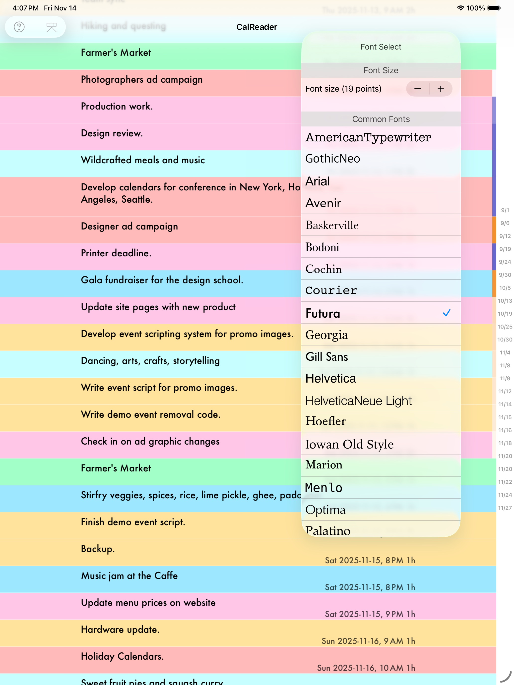 CalReader - Calender logs screenshot 13