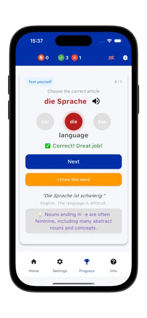 Easy Der Die Das Articles screenshot 3