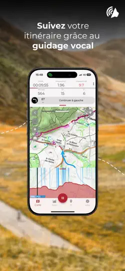 Capture d'écran de Trail Connect sur iPhone 6