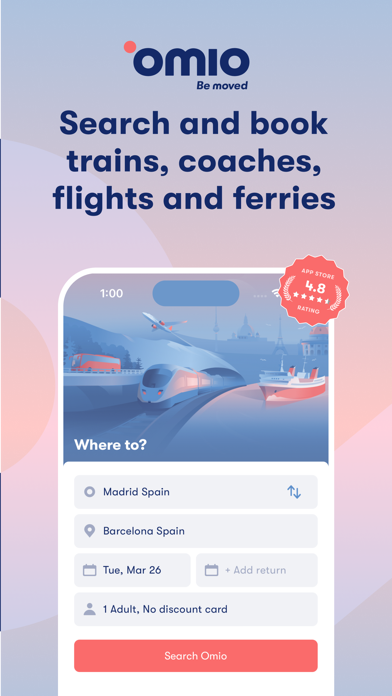 Omio: Book Train, Bus & Flight Screenshot