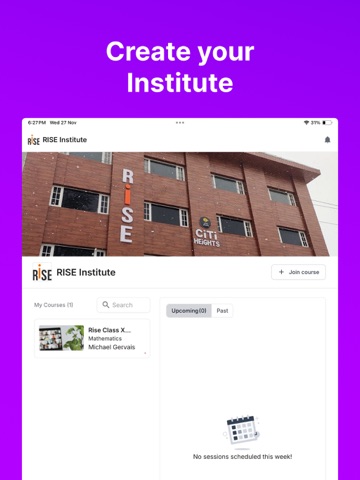 Clases British Academia iPad screenshot