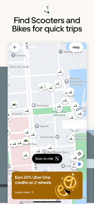 Uber - Request a ride Screenshot