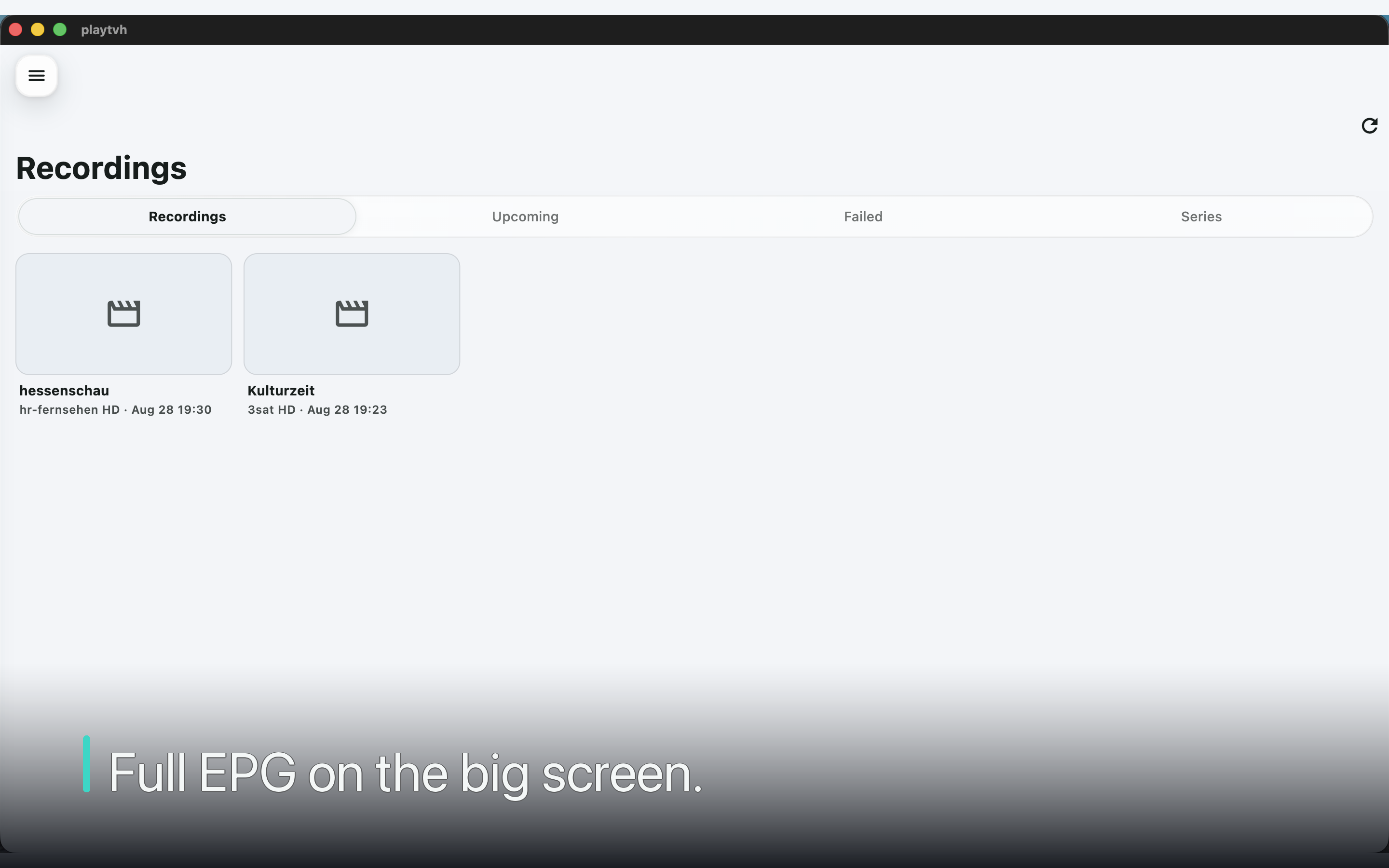 PlayTVH screenshot 4
