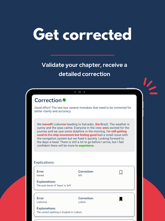 Write Better - Lorelingo iPad screenshot 3 - Education app