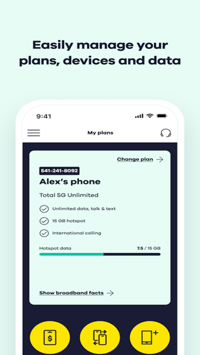 Screenshot #3 pour My Total Wireless: Account App