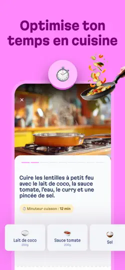 Capture d'écran de Basta Batchcooking sur iPhone 4