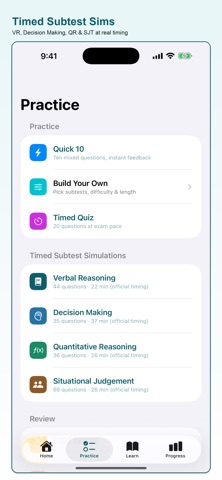 UCAT Prep iPhone screenshot