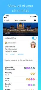 Travefy Pro: View Client Trips screenshot #3 for iPhone
