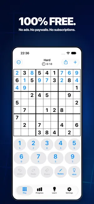 Open Sudoku: No Ads & Offline screenshot 1