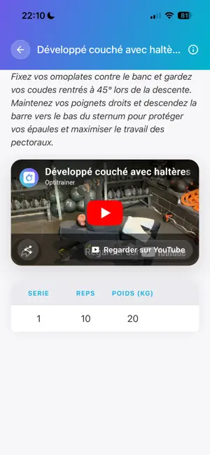 Optitrainer screenshot 4