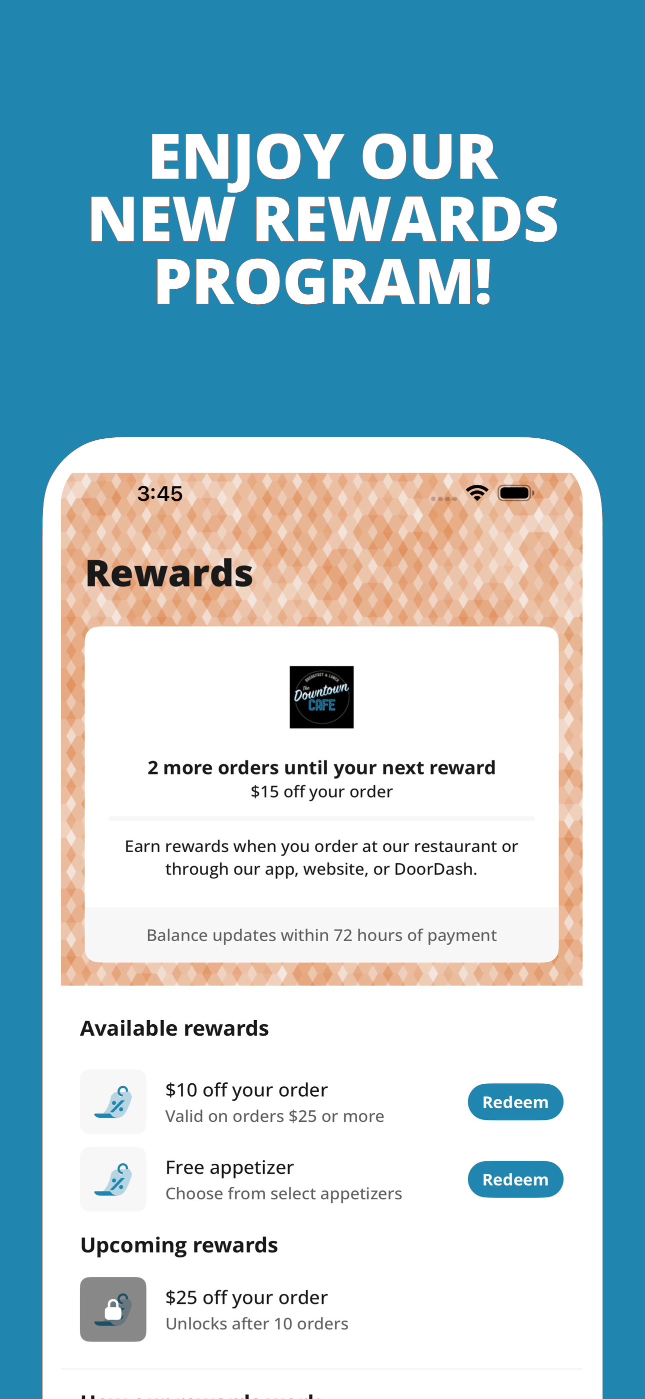 Downtown Cafe App screenshot 3
