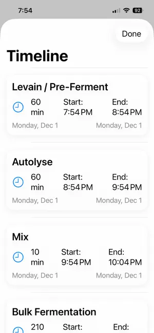Dough Timer screenshot 4